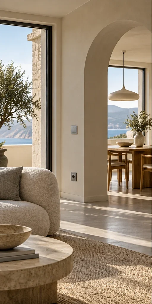 Ambiente contemporaneo illuminato dalla luce naturale