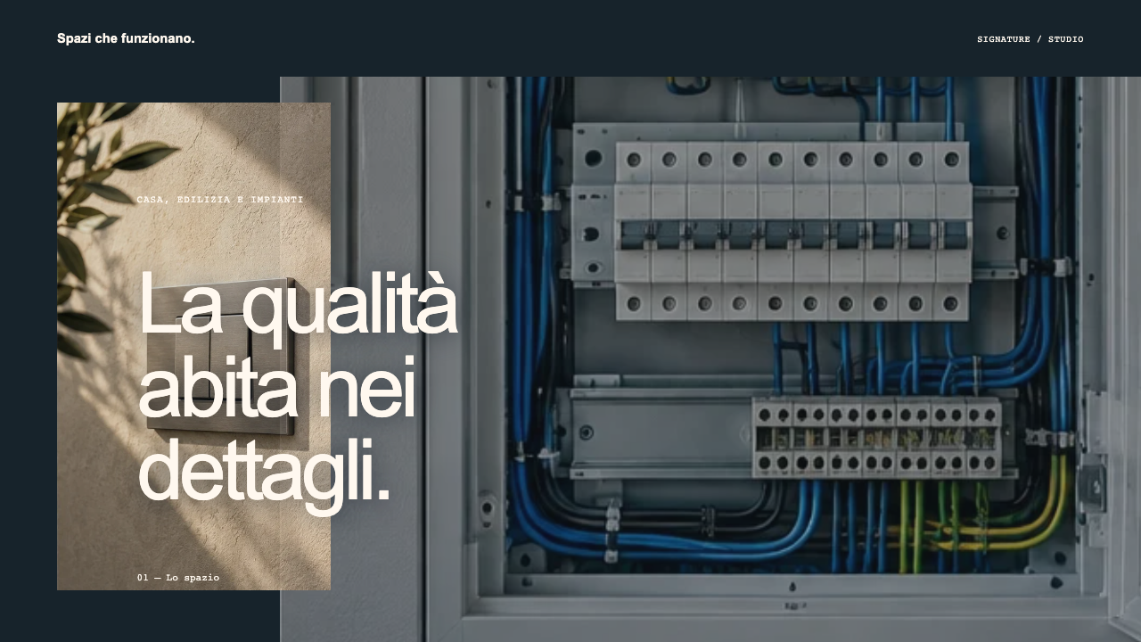 Composizione illustrativa Signature: Casa, edilizia e impianti