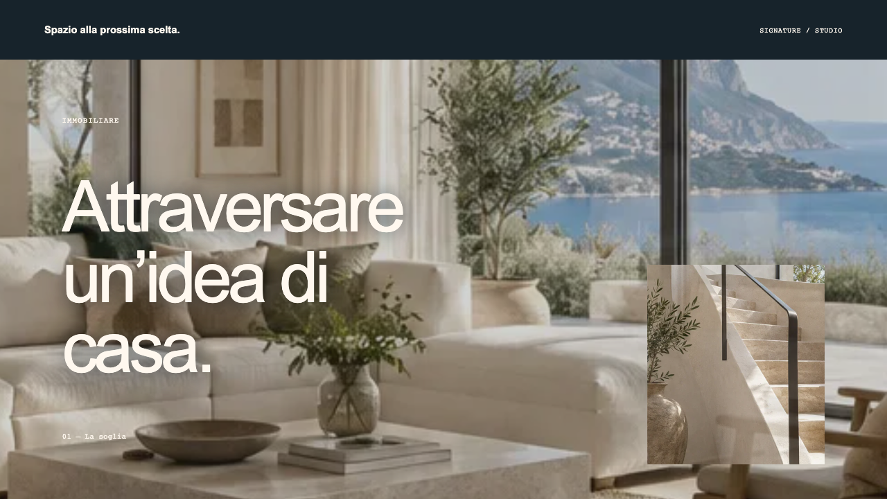 Composizione illustrativa Signature: Immobiliare