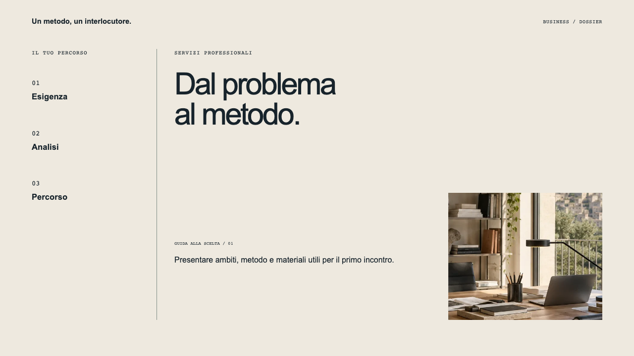 Composizione illustrativa Business: Servizi professionali